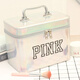 Portable makeup ins trend super popular cute female hand storage box product capacity box makeup box internet celebrity temperament single layer PK silver