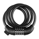40,000 kilometers bicycle password lock thickened steel cable lock anti-shear anti-pressure anti-oxidation anti-theft lock outdoor mountain bike black