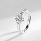 BZK999 sterling silver simple four-leaf clover ring female personality Japanese and Korean version student trend guardian happiness four-leaf clover ring exquisite gift box