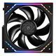 利民（thermalright）TL-M12Q X3 12cm纯黑风压扇 无线材拼接机箱风扇 积木风扇 2000转速PWM  幻彩无限镜框 