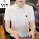 
Woodpecker (TUCANO) polo shirt men's short-sleeved summer thin fashion brand lapel t-shirt men's solid color casual and handsome necking half-sleeved clothes TBK5012 white 3XL 150-165Jin [Jin equals 0.5 kg]