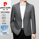 Traje de seda de morera de alta gama de la marca Pierre Cardin para hombre 2025, moda de primavera, verano y otoño, traje individual informal, chaqueta de traje delgada, gris 6630 M 170 100-120 Jin Jin equivale a 0,5 kg