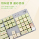 罗技（Logitech） K845有线游戏机械键盘104键DIY彩色键帽 电竞键盘吃鸡 背光金属面板 K845森林童话-青轴