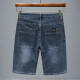 
ZENGZHI 2025 new summer thin denim shorts men's five-point loose straight mid-trouser casual versatile stretch breeches 671 blue gray 36 (2 feet 8)