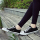 European Pastoral couple canvas shoes for men 2025 summer new low top casual sports shoes for men trendy and versatile (PJ) 6621 black 44
