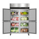 Haier commercial kitchen four-door two-door six-door refrigerator freezer freezer hotel kitchen refrigerator cake room milk tea shop canteen chef freshness workbench freezer [Haifeng series] air-cooled 926C2D2W new 846 liters