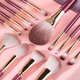 RANCOLOR 13 pieces makeup brush set eye shadow eyebrow powder blush highlighter concealer brush loose powder brush soft bristle tool chocolate makeup brush + brush bucket 10 pieces artificial fiber