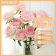 Jingdong Flowers Mengxue Roses 10 Ruyi Base Fresh-cut Flowers Water-raised Flower Arrangements Lifestyle Bouquets Gifts Straight from the Source