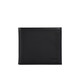 Sachi Men's Ticket Clip Genuine Leather Short Wallet for Boyfriend Black One Size