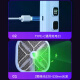 康铭电蚊拍充电式家用多功能大网面除蚊虫紫光诱蚊灭蚊灯强力灭蚊拍 4000V+12颗紫光灯+电量显示+3893