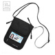 Potravel.Design Crossbody Passport Bag Rfid Antir-theft Bolsa de almacenamiento de almacenamiento Caso de protección de cuello Tarjeta de teléfono móvil Billetera Negro