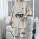 Kaduton Junior High School Student Sports Sports Sports Summer Waffle de verano para hombres Camiseta de manga corta Marca de martillo de seda de hielo set 831 White Set XL 130-150Jin [Jin iguala 0.5 kg] portátil
