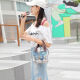 轻鸥2025年新款手提包包女士手提袋子外出上班买菜手机小包女包妈咪包 时尚织布+【情侣兔子】 长18cm*高18cm*宽8cm