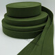 Militärgrün eingedickter Anti-Rutsch-Leinwandverpackungsgürtel bewegte Marschbänder Flatriemen Polyester Baumwoll-Rucksack 1,5-5 cm 1,5 cm breit militärische Grünlänge 10 Meter