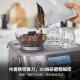 Breville Bes878 Máquina de café semiautomático, hogar italiano, rectificado preciso, contenedor de frijoles desmontable, control de temperatura inteligente, espuma de leche de molienda integrada, plata forjada