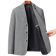 Jinlilai Business Casual Wollanzug Männer Frühling neuer Stil Männer koreanischer Stil Slim Dads Modebereich Western Jacke Trend Flaggschiff Offizielles Grau M 170/100-120jin [Jin gleich 0,5 kg]