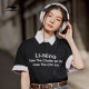 
Li Ning (LI-NING) quick-drying T-shirt丨Anti-bacterial short-sleeved men and women same style outdoor T summer cotton simple washable short-sleeved sports top [Knitted cotton couple model 695] Black-9 2XL