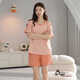 
Modal pajamas for women in summer pure cotton shorts shorts thin summer cute and sweet can be worn outside home clothing set Z9855 [main picture] XL [recommended 120-140Jin [Jin equals 0.5 kg] wear]
