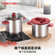Lingfeng pressure cooker household pressure cooker explosion-proof stainless steel pressure cooker one-hand opening and closing gas stove induction cooker universal