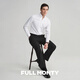 Full Monty High-Stack Pure Coton Free Freeing One Piece Collier White Business Formal Men's Shirt's Shirt Long Sleeve New Style White 10041 40