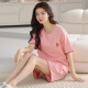 2025 new pajamas for women in summer pure cotton shorts shorts cute casual summer ladies home clothes YDY-9854 M (recommended 80-100Jin [Jin equals 0.5 kg])