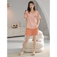 
Condomi Luolis pajamas for women pure cotton women summer pajamas for women pullover pajamas for summer shorts for comfortable casual Z9856 2XL [recommended 140-160Jin [Jin equals 0.5 kg] wear]