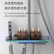 Jomoo all-copper shower set for home bathroom supercharged gun gray bathroom bathroom bath shower milk white four-speed digital display + atmosphere light + giant ceiling spray