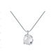 KZD Old Phoenix 999 pure silver white chalcedony plum blossom necklace female niche design ins simple clavicle chain pendant plum you can't necklace silver same style