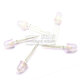 Dafurui direct plug 8MM light emitting diode LED lamp beads high brightness white light red light common cathode red and green two-color white hair blue 8mm long feet high brightness white light blue (10 pcs)
