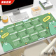 CLCEY Año del calendario de serpiente Almohadilla de mouse 2025 Extra AlmanaC AlmanaC National Trend Cartoon E-Sports Office Computer Keyboard Pad 11150 Vamos pato 900x400x5 mm