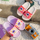 Summer new style cartoon astronaut children's slippers for boys and girls, home comfort slippers, cute slippers that can be worn outside, gray 34-35