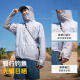 探路者（TOREAD）原纱防晒衣服户外透气干爽UPF50+皮肤衣遮阳防晒钓鱼服2025新款 [徒步皮肤衣]-山川绿男女通款 724 XL