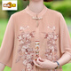 Primer sendero (Chujing) Fat Mom Summer Cheongsam Vestido Summer Chiffon Falda Gran tamaño 2025 Nuevo estilo de verano de mediana edad 6628 Color de loto XL recomendado 115 Jin [Jin iguala 0.5 kg]