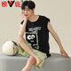 Yalu puro algodón de algodón chaleco para hombres shorts sin mangas sin mangas de verano adolescente de verano dibujos animados de ropa para alumno de ropa 719 l