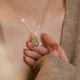 Jianlu Fulu Hetian Jade Collier Pendard féminin Jade Pendant Tempérament haut de gamme Bijoux haut de gamme Mother d'anniversaire Cadeau Femme Mother