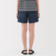 Muji (Muji) Frauen Kapok Mix Denim Shorts Frauenhose 25-jähriges Sommer Neues Produkt Denim Rejuvenation Frauenkleidung BE1VKA5S Blue L (165/70a)