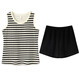 Montagut Vest Hosenders Shorts Anzug für Frauen im Sommer neue süße studentische home dünne lässige und modische zweiteilige Set W6169# One Size M M.