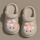 Cartoon Rabbit Chaussures de trous pour femmes avec une plage épaisse de plage pour enfants non glissant Sandales pour les filles, fille, 2988 Crystal Rabbit / Beak 19,5 30-31 Convient pour les pieds longueur 19 cm
