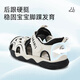 
Tylanis summer new children's sandals toe-proof kicking toddler shoes for boys soft sole functional shoes white/black size 25