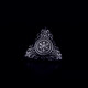Shijun (Shijun) Herren Brosche Herrenkragen Pinanzug Brosche Anzug Brosche Retro Iliad Platin Platin Platin Platinum Brosche + Manschettenknack