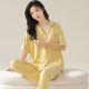 Kaizitu Modal women's pajamas and home clothes set comfortable short-sleeved trousers for wear outside 12108 [soft modal, breathable and comfortable] M [90-100Jin [Jin equals 0.5 kg]]