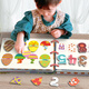 Wangfeng Baby reißen Buch Aufklärungsbücher Ruhige Hand reißen Buch frühes Unterrichten von Klettverschluss und Einfügen von Kinderspielzeug für Kinder 3-6 Jahre alte Erleuchtungsmodell [Spielen ohne Operation, wenn Sie es bekommen]