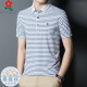 
Mengtejiao official website men's short-sleeved T-shirt middle-aged dad's casual striped POLO shirt ice silk A829-red M 165 suitable for 100-115Jin [Jin equals 0.5 kg]