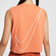 Nike (Nike) Camiseta de algodón corta sin mangas para mujeres en verano Nuevo cómodo estampado casual HF9532 828 Soft Orange M