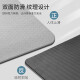 唐洁便携加宽加厚家用瑜伽垫防滑隔音健身跳操瑜伽垫家用防滑减震 灰色系体位线款两件套 183cm*61cm10mm