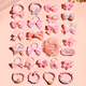 
Jiuhao jewelry box toys DIY princess hair accessories hair clip gift box 3-6-9-10-12 year old girl birthday gift pink