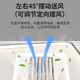 溥畔客厅灯无叶风扇灯简约现代创意智能隐形卧室餐厅灯具组合 9909-长方形-无极调光+智能+6挡