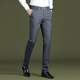 GY goldlion striped trousers for men's new slim fit small straight stretch draped pants summer business casual pants 9902-striped gray [thick style] one size 29 two feet two