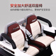 Bei Duoqi children's electric car can sit on adults, children's electric car toy car can sit on people, remote control car can sit on people, top with white | four-wheel drive + 12V10 battery + leather seat