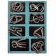 Feidules Gehirnbasierte ineinandergreifende Bildungsspielzeug Magic Intelligence Buckle Untutton Buckle Wisdom Neun Series Kinder Intelligence Buckle 25-teiliges Set [ABC+9 Serie]